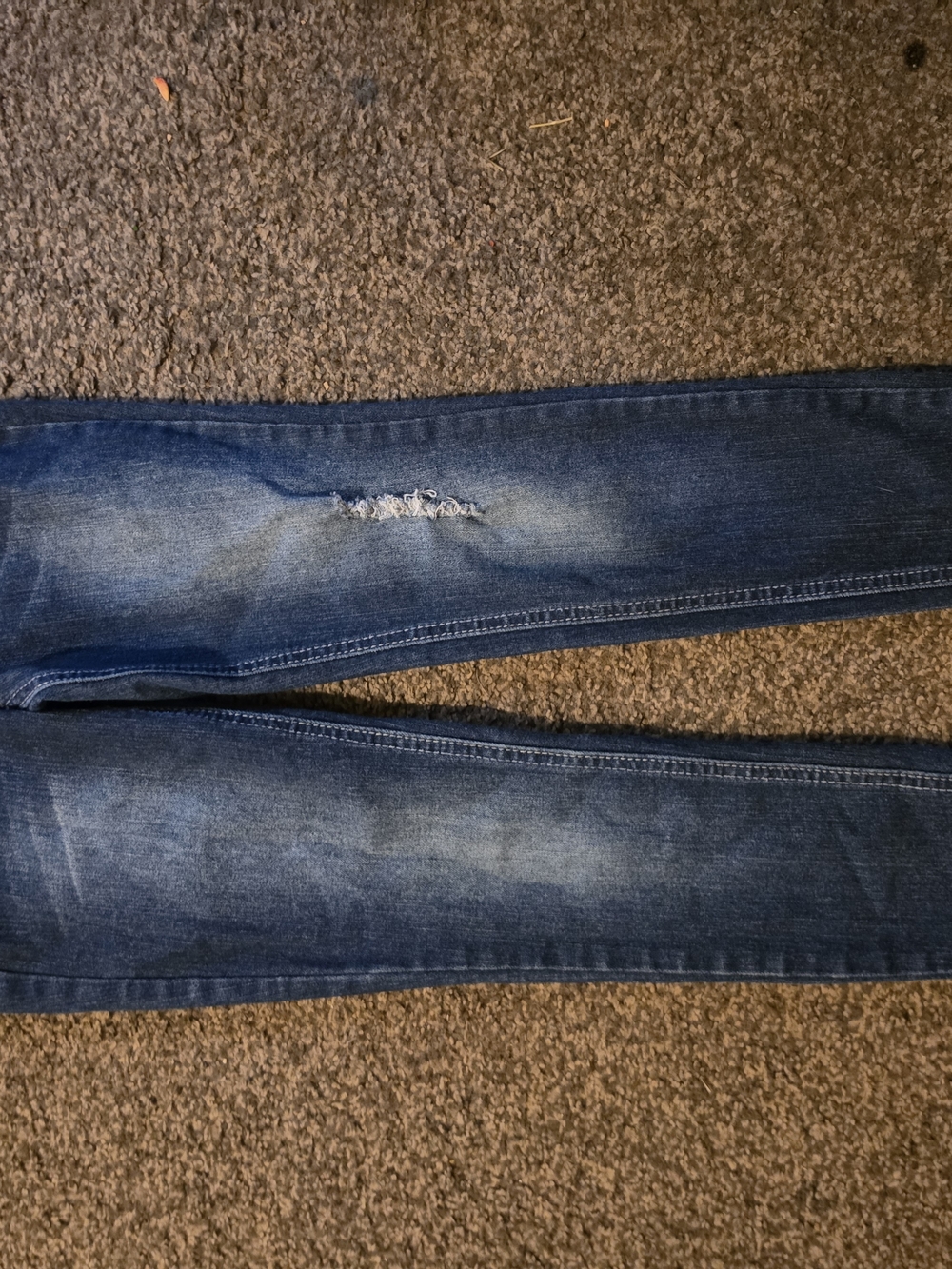Classic Girl's Blue Distressed Jeans